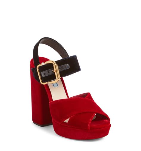 prada buckled platform sandal